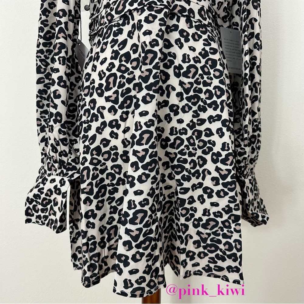 Area Stars Leopard Print Keyhole Dress - Picture 6 of 17